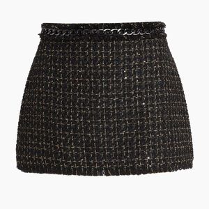 Alice + Olivia Jalen Sequin Tweed Miniskirt, size 4, worn twice